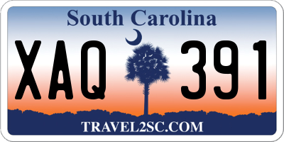 SC license plate XAQ391