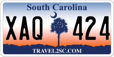 SC license plate XAQ424