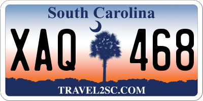 SC license plate XAQ468