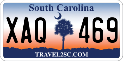 SC license plate XAQ469