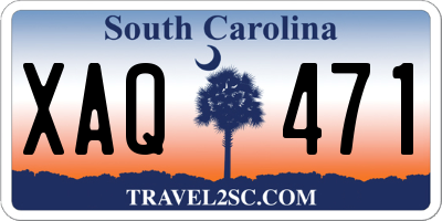 SC license plate XAQ471