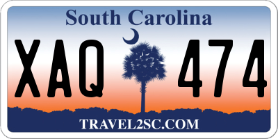 SC license plate XAQ474