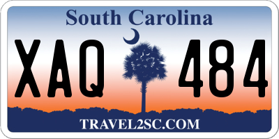 SC license plate XAQ484