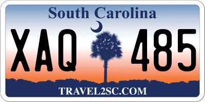 SC license plate XAQ485