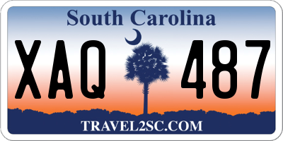 SC license plate XAQ487