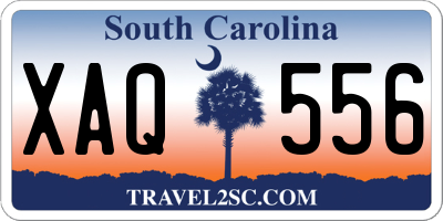 SC license plate XAQ556