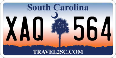 SC license plate XAQ564