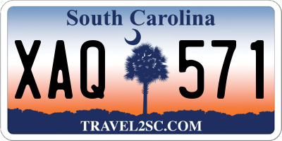 SC license plate XAQ571