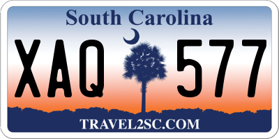 SC license plate XAQ577