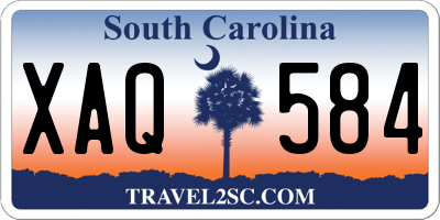 SC license plate XAQ584