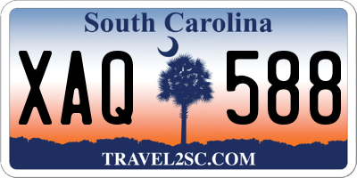 SC license plate XAQ588