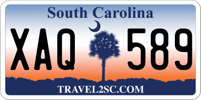 SC license plate XAQ589