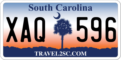 SC license plate XAQ596