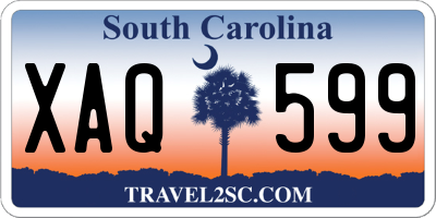 SC license plate XAQ599