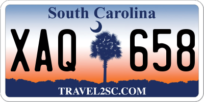 SC license plate XAQ658