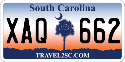 SC license plate XAQ662