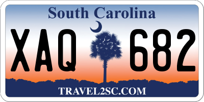 SC license plate XAQ682