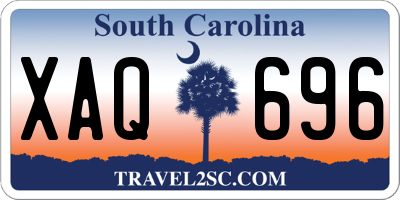 SC license plate XAQ696