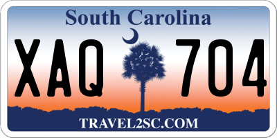 SC license plate XAQ704