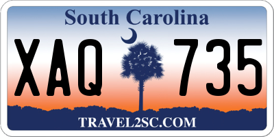 SC license plate XAQ735