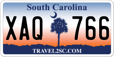 SC license plate XAQ766