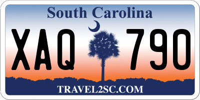 SC license plate XAQ790