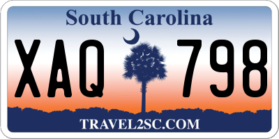 SC license plate XAQ798