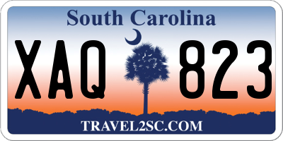 SC license plate XAQ823