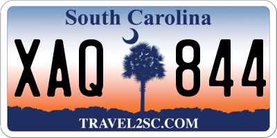 SC license plate XAQ844