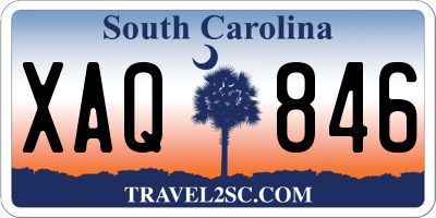 SC license plate XAQ846