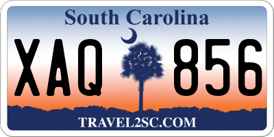 SC license plate XAQ856