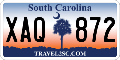 SC license plate XAQ872