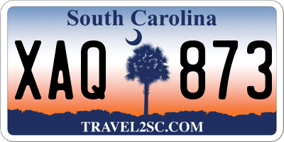 SC license plate XAQ873