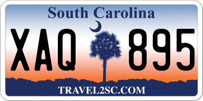 SC license plate XAQ895