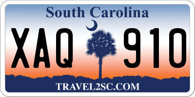 SC license plate XAQ910