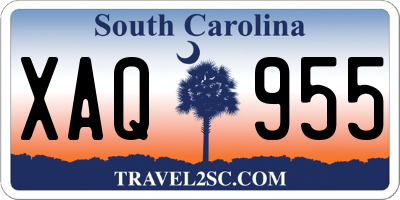 SC license plate XAQ955