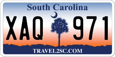 SC license plate XAQ971