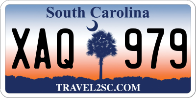 SC license plate XAQ979