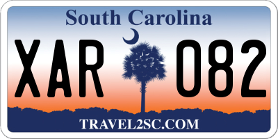 SC license plate XAR082