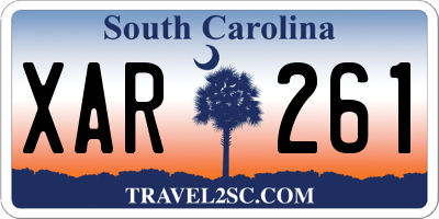 SC license plate XAR261