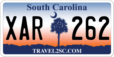 SC license plate XAR262