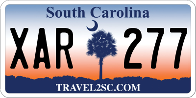 SC license plate XAR277