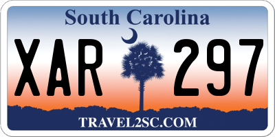 SC license plate XAR297