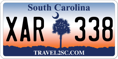 SC license plate XAR338