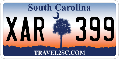 SC license plate XAR399