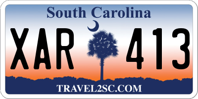 SC license plate XAR413