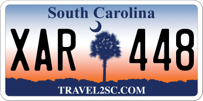 SC license plate XAR448