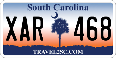 SC license plate XAR468
