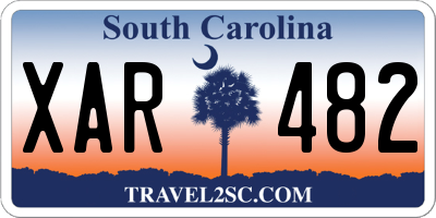 SC license plate XAR482