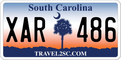 SC license plate XAR486
